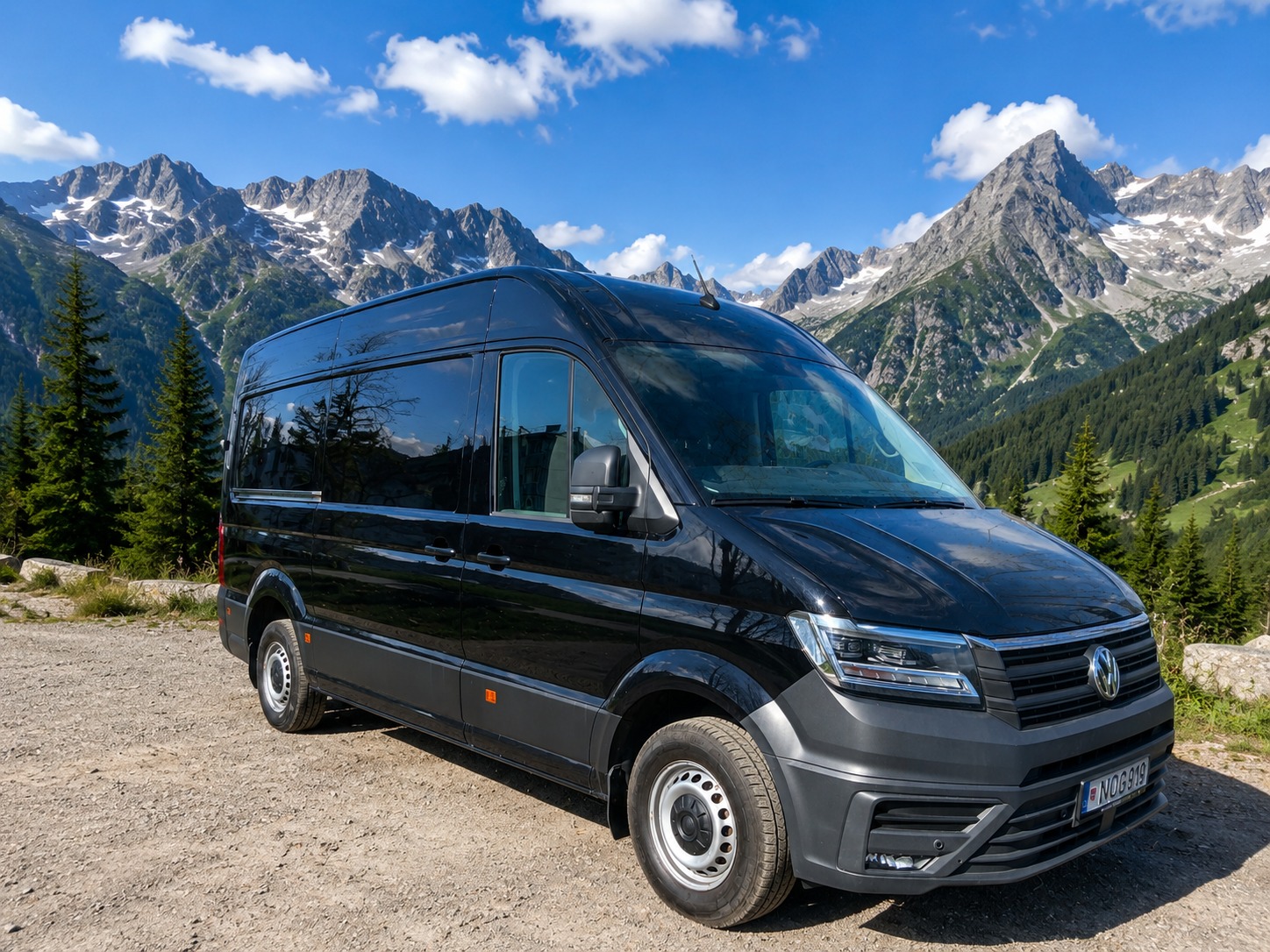 Solid Cargo black van